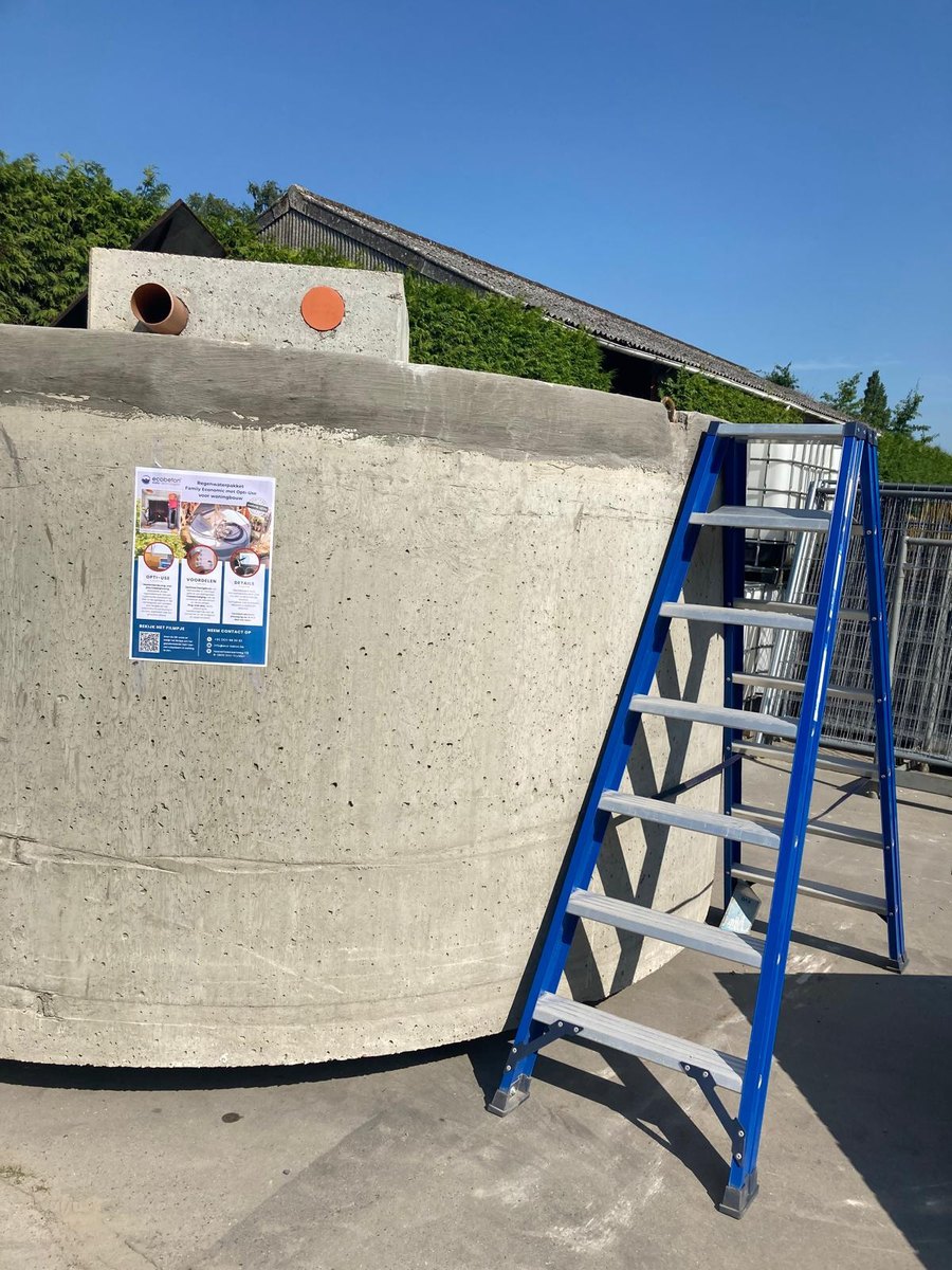 Prefab betonnen regenwatertank voor levering