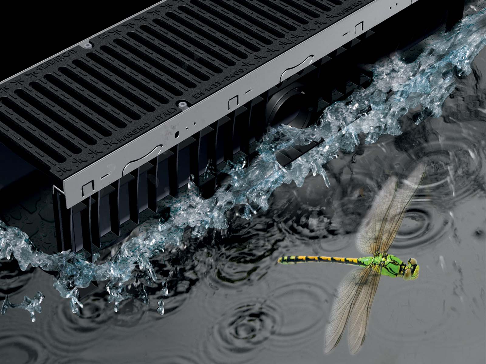 Hemelwater - Lijnafwatering - Lijnafwatering uit ABS